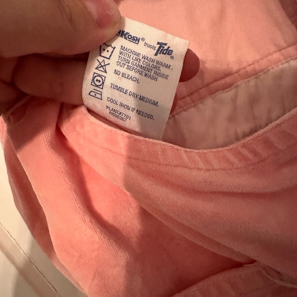 Vintage pink velvet Oshkosh overalls - Picture 4 of 4